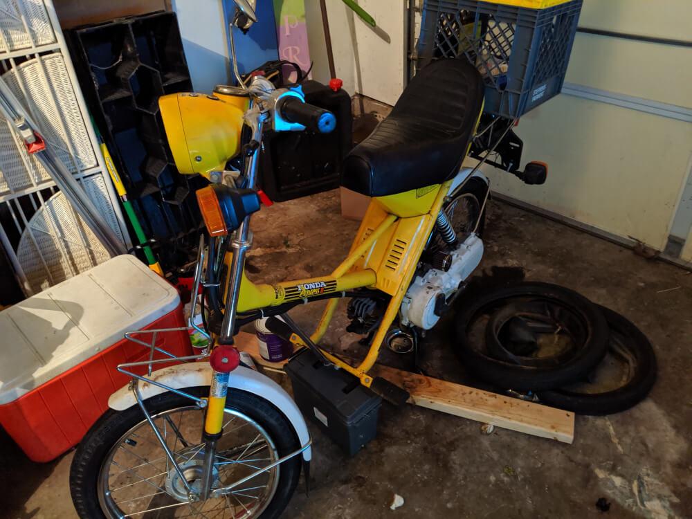 Honda Express Moped with fresh tires