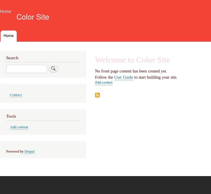 website with red theme